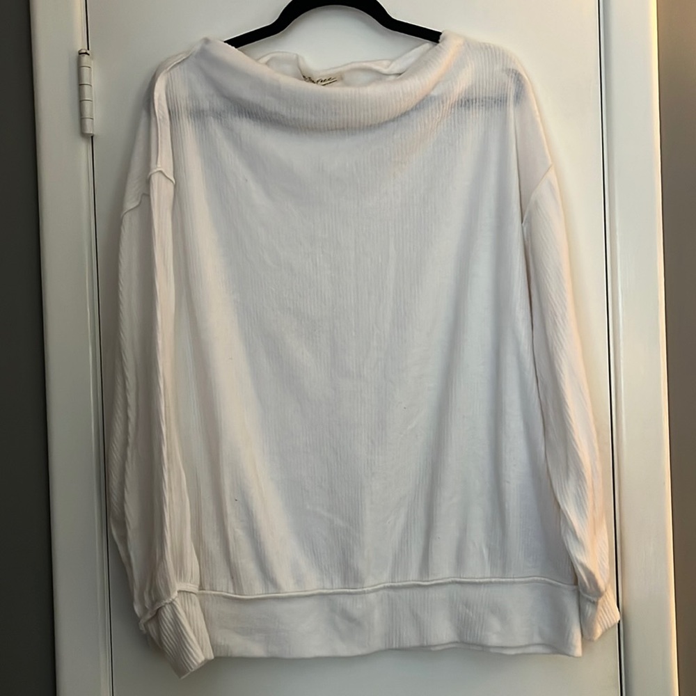 Free People White Tunic Sweater (XS)